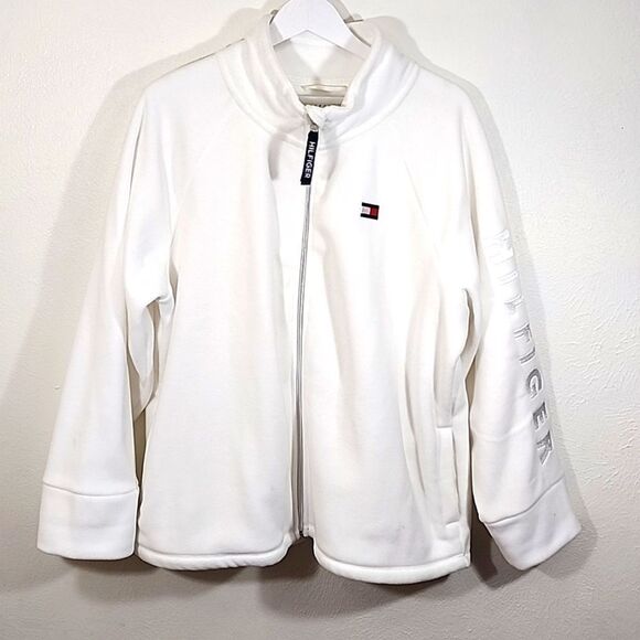 Tommy Hilfiger white plus size fleece jacket size 1X - Picture 1 of 7